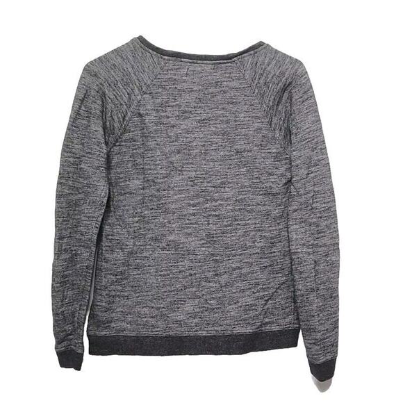Everlane The Crew Sweatshirt Womens Size XS Marled Gray French Terry - Picture 2 of 8